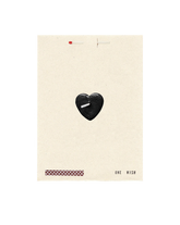 Black Heart Wish Card