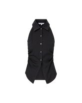 Regina Sleeveless Button-Down Shirt