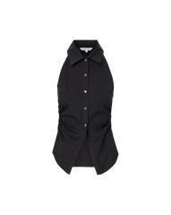 Regina Sleeveless Button-Down Shirt
