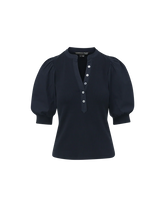 Coralee Puff-Sleeve Top