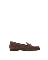 Penny Suede Chain-Link Loafer
