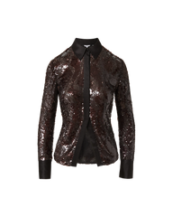 Matty Sequin Button-Down Shirt