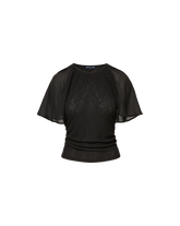 Arisa Chiffon-Sleeve T-Shirt
