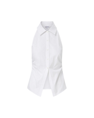 Regina Sleeveless Button-Down Shirt