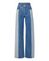 Taylor Two-Tone Wide-Leg Jean