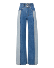 Taylor Two-Tone Wide-Leg Jean