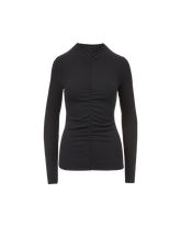 Theresa Ruched Turtleneck