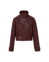 Bateman Cropped Leather Jacket