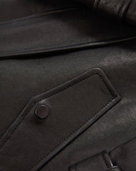 Bateman Cropped Leather Jacket