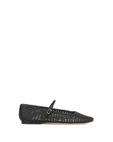 Ellie Woven-Leather Flat