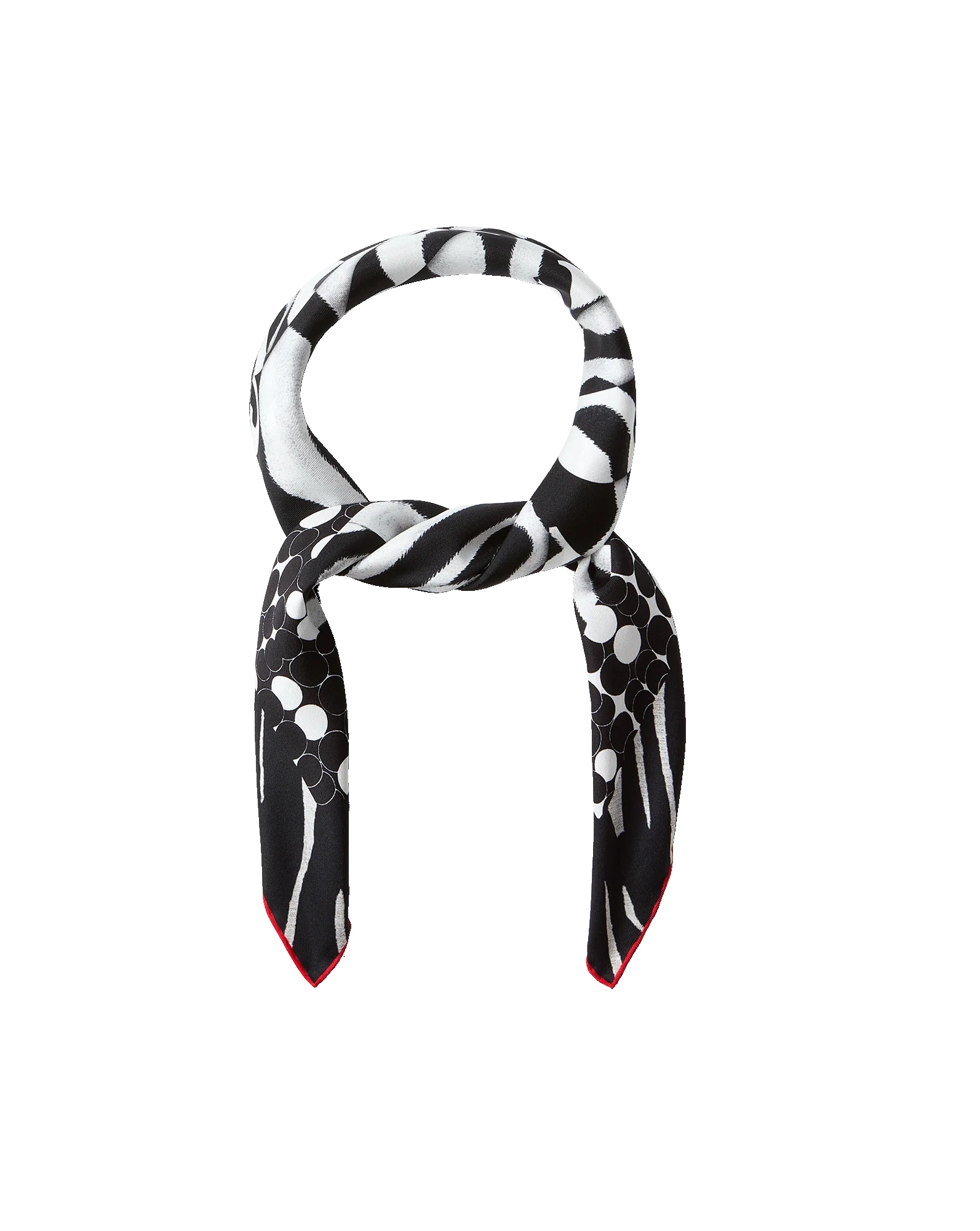 Abstract Bandana Silk Scarf