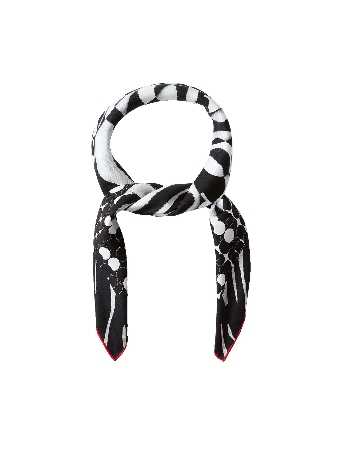 Abstract Bandana Silk Scarf