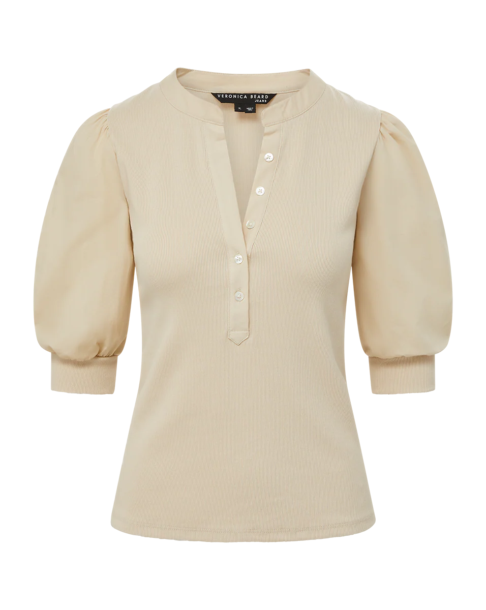 Coralee Puff-Sleeve Tee