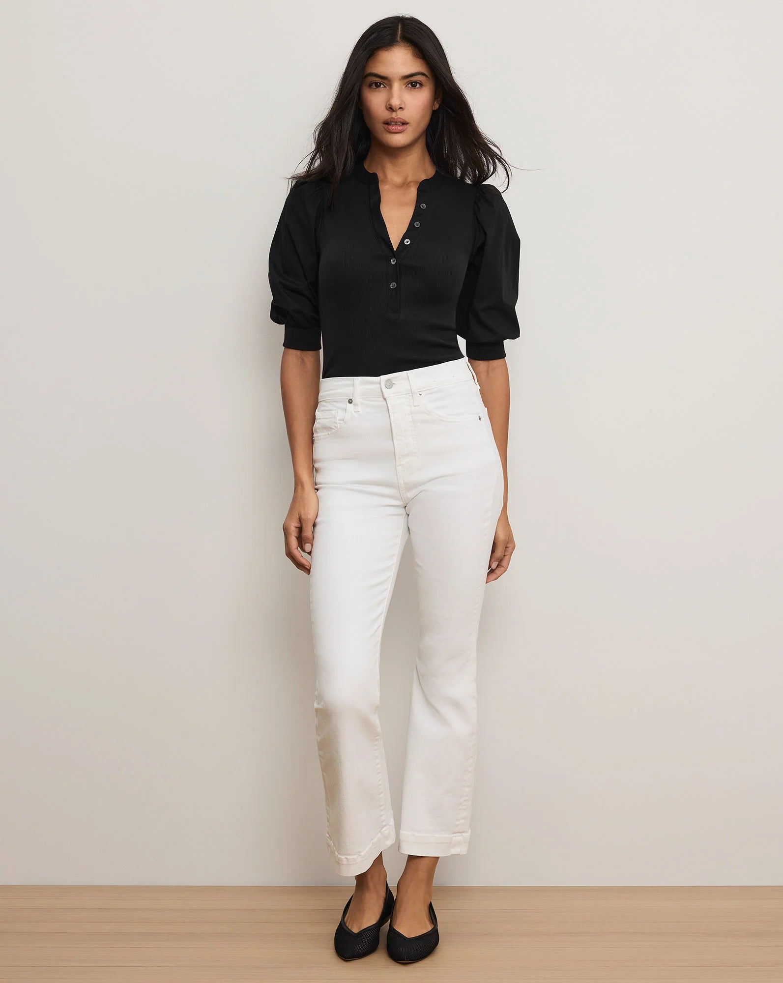 Coralee Puff-Sleeve Top