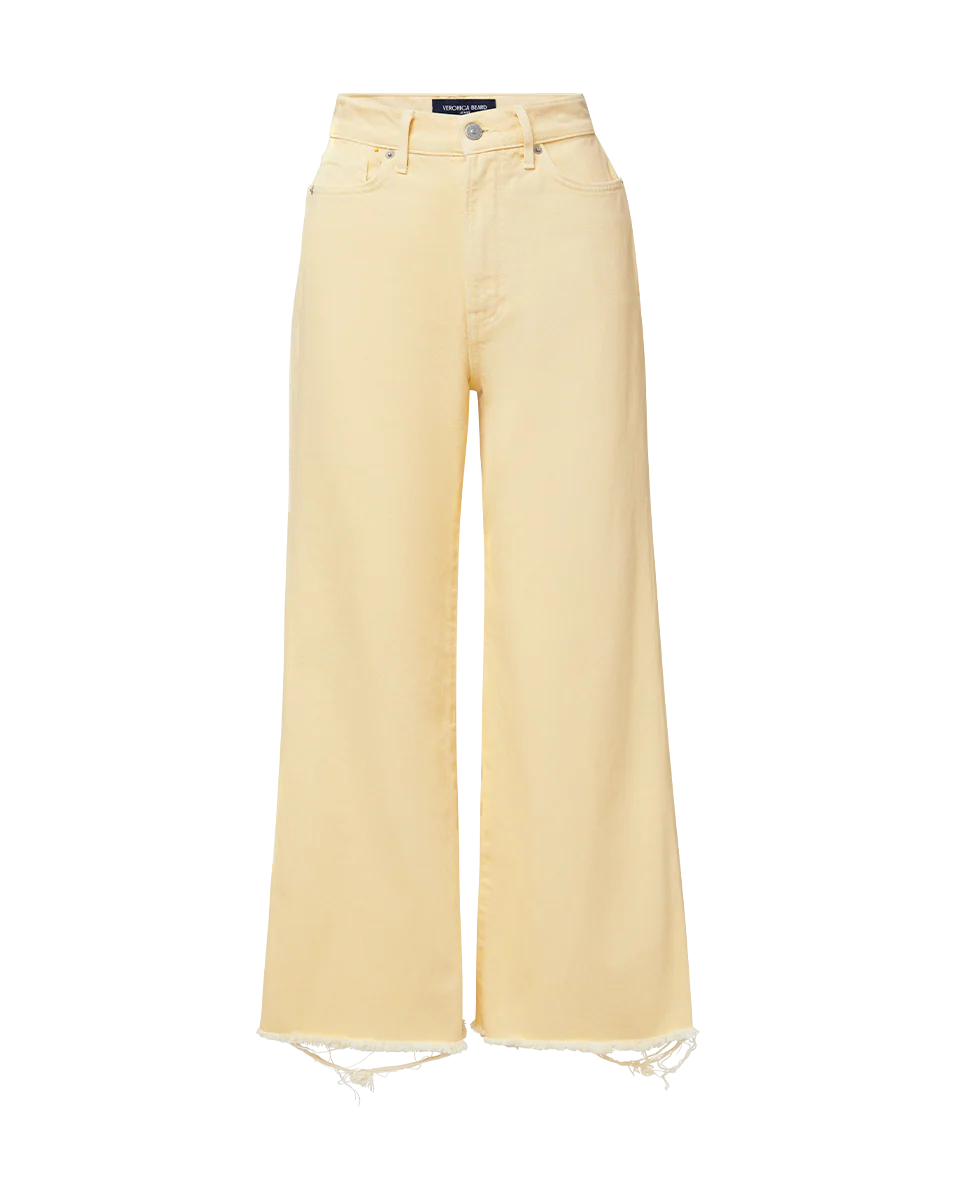 Taylor Cropped Wide-Leg Jean
