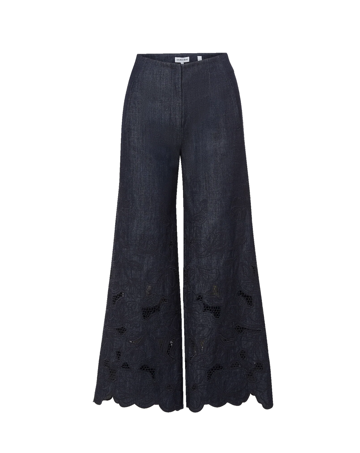 Osborne Wide-Leg Eyelet Pant