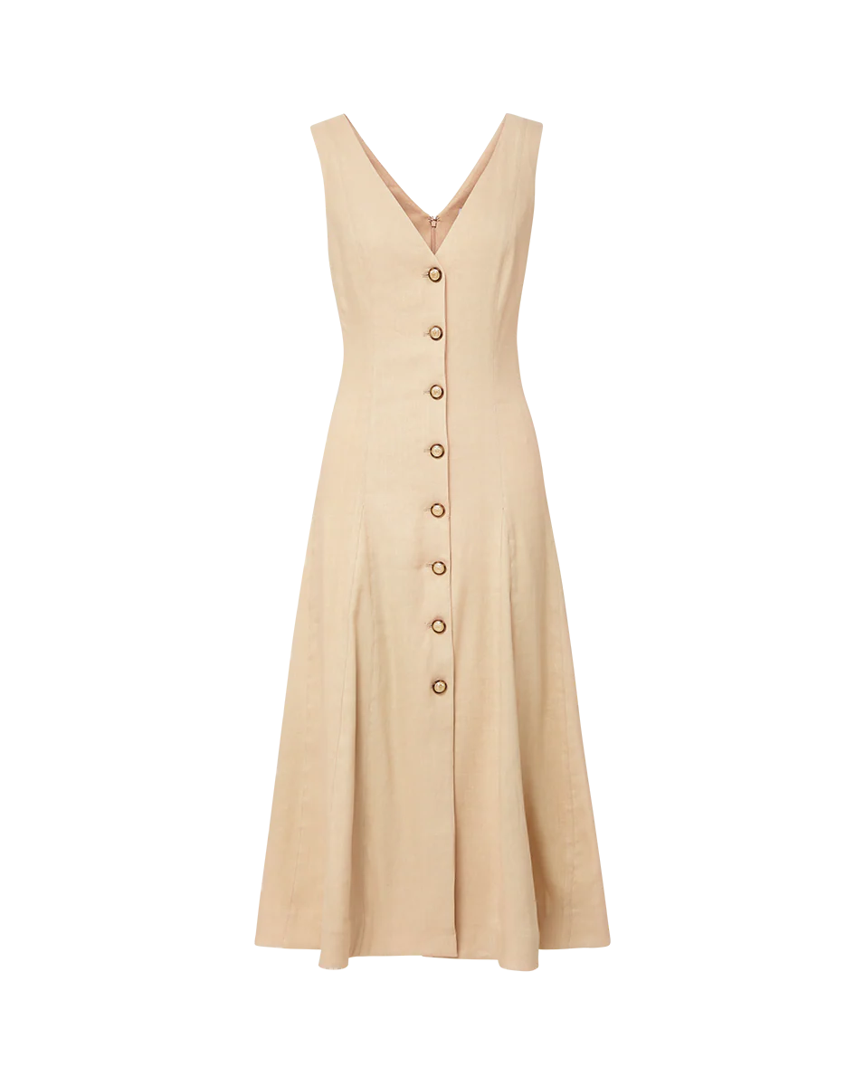 Lou Pleated Midi Dress