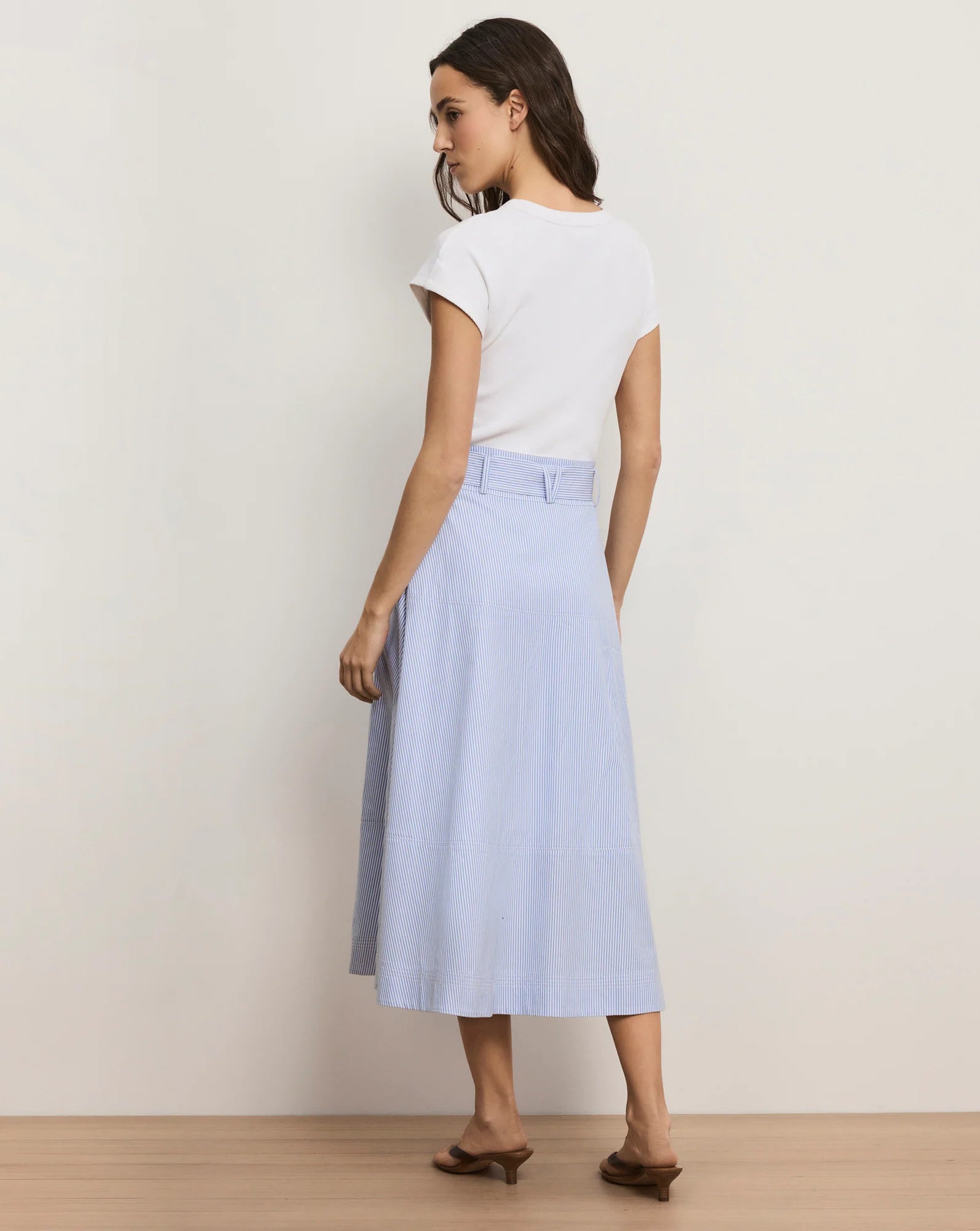 Belmar Mixed-Media Midi Dress