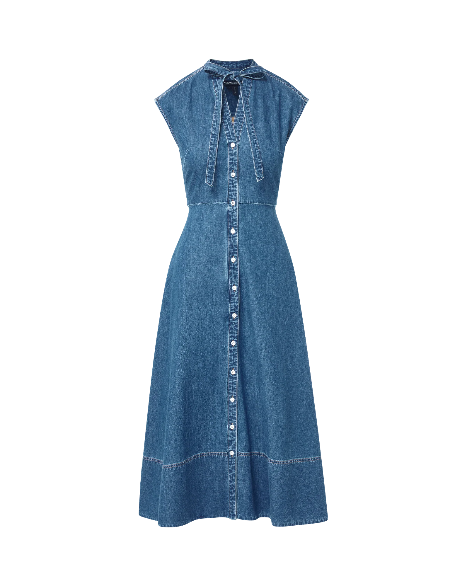 Honora Denim Midi Shirtdress