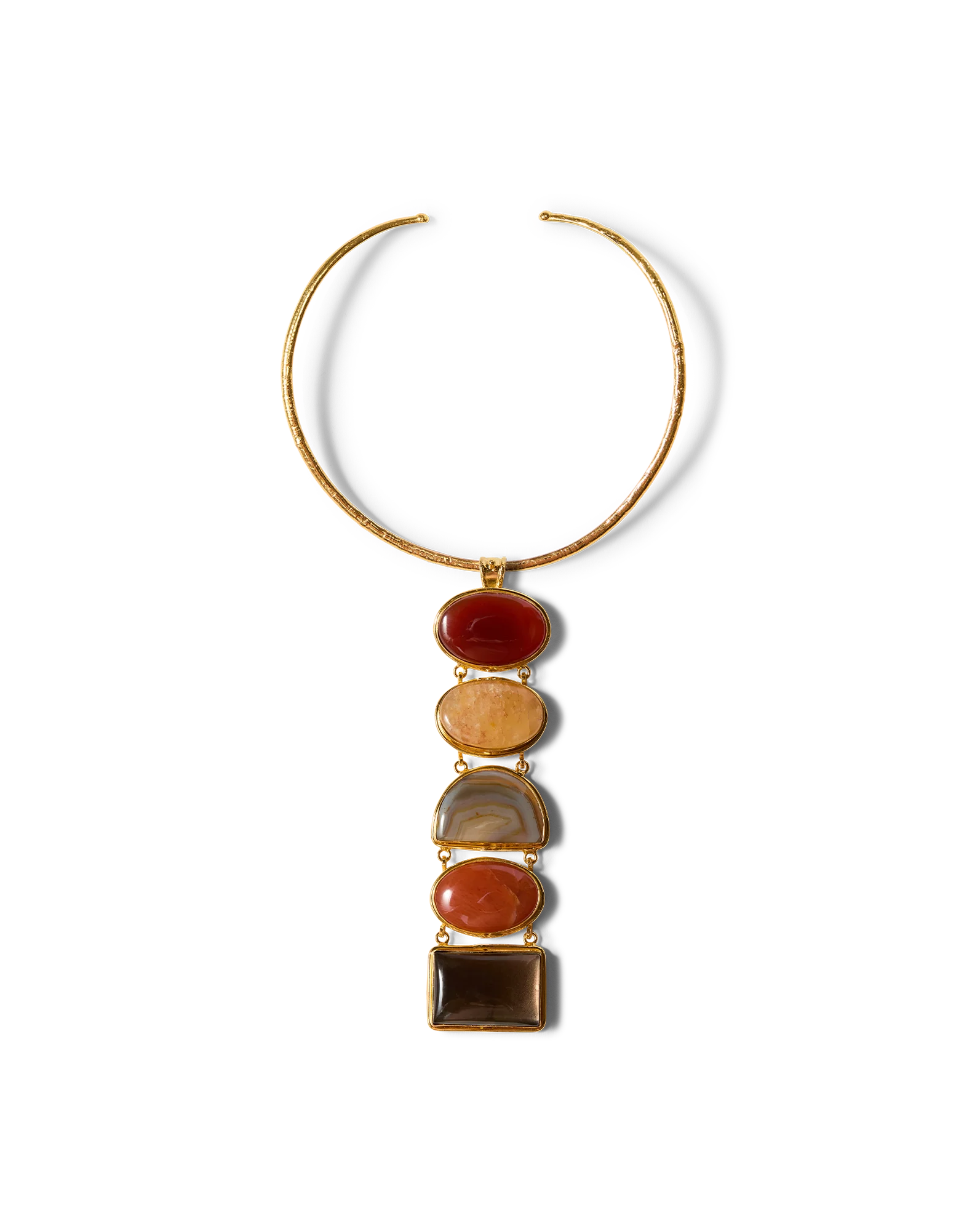 Torque Semi-Precious Stone Necklace