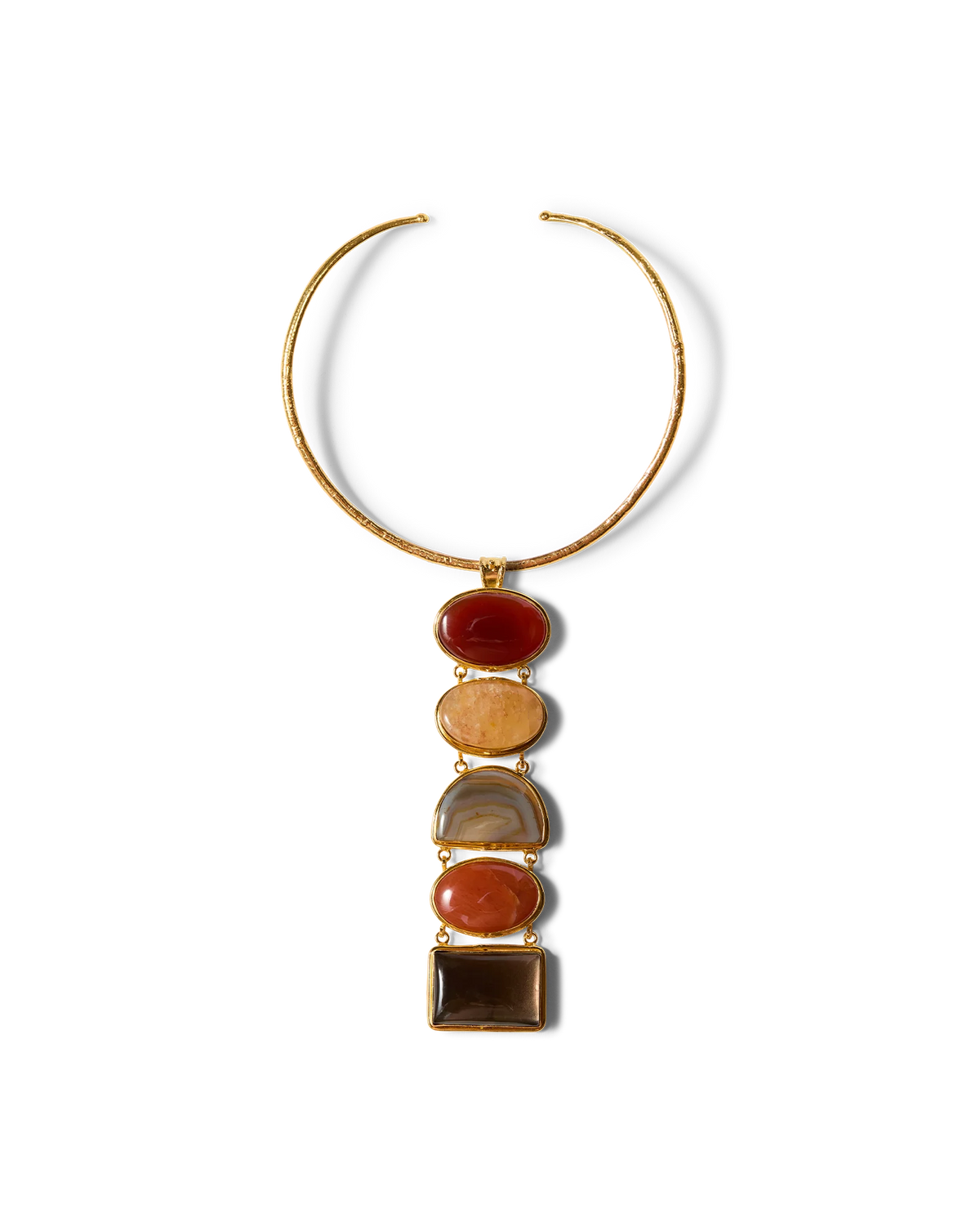 Torque Semi-Precious Stone Necklace