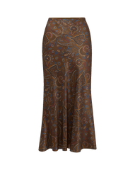 Clover Paisley Midi Skirt