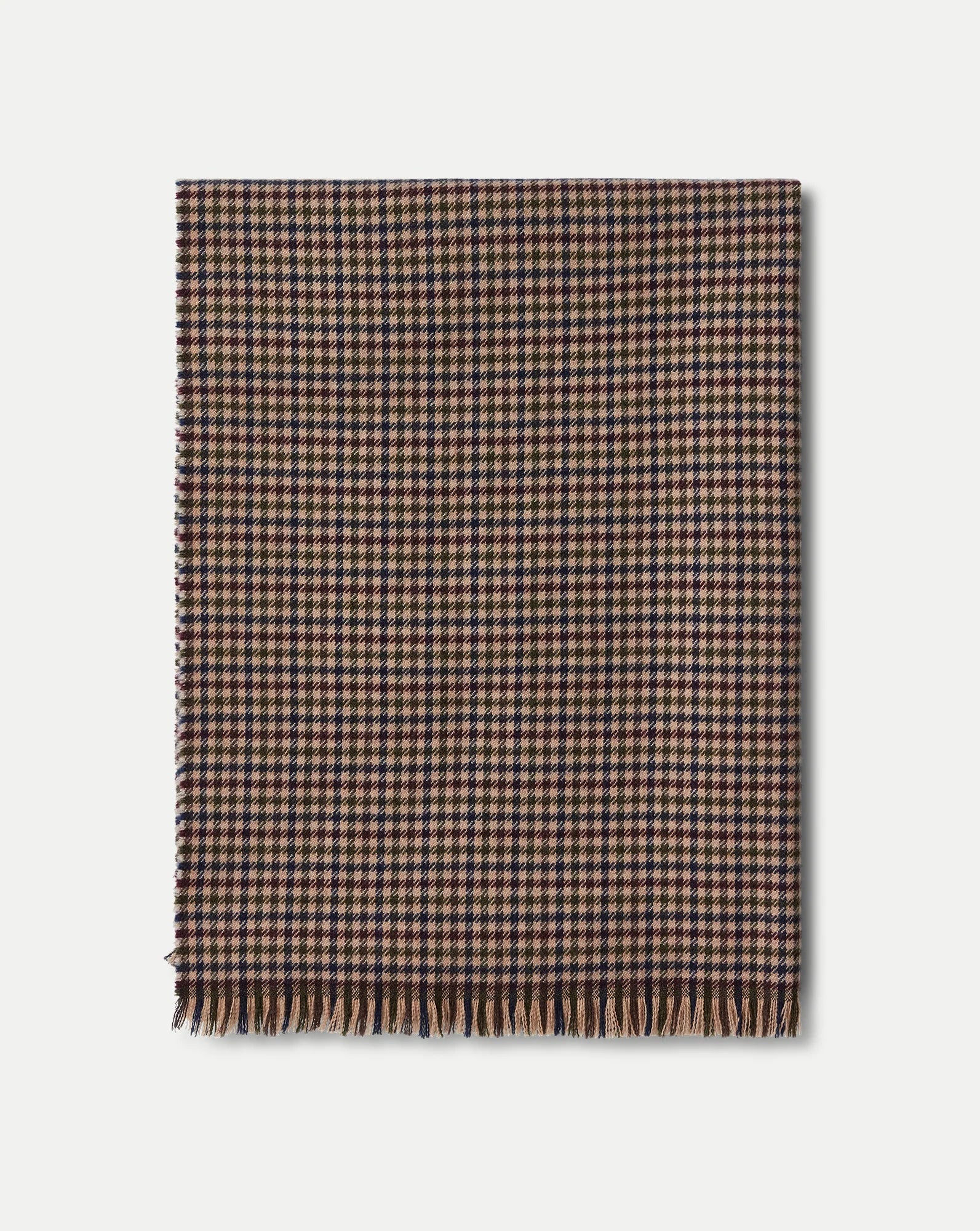 Houndstooth Wool Scarf