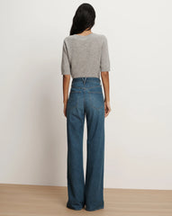 Kasey Crystal Wide-Leg Jean