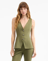Avalina Button-Up Vest