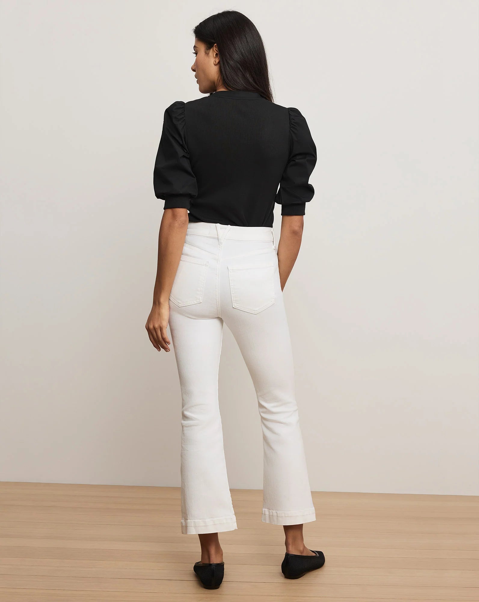 Coralee Puff-Sleeve Top