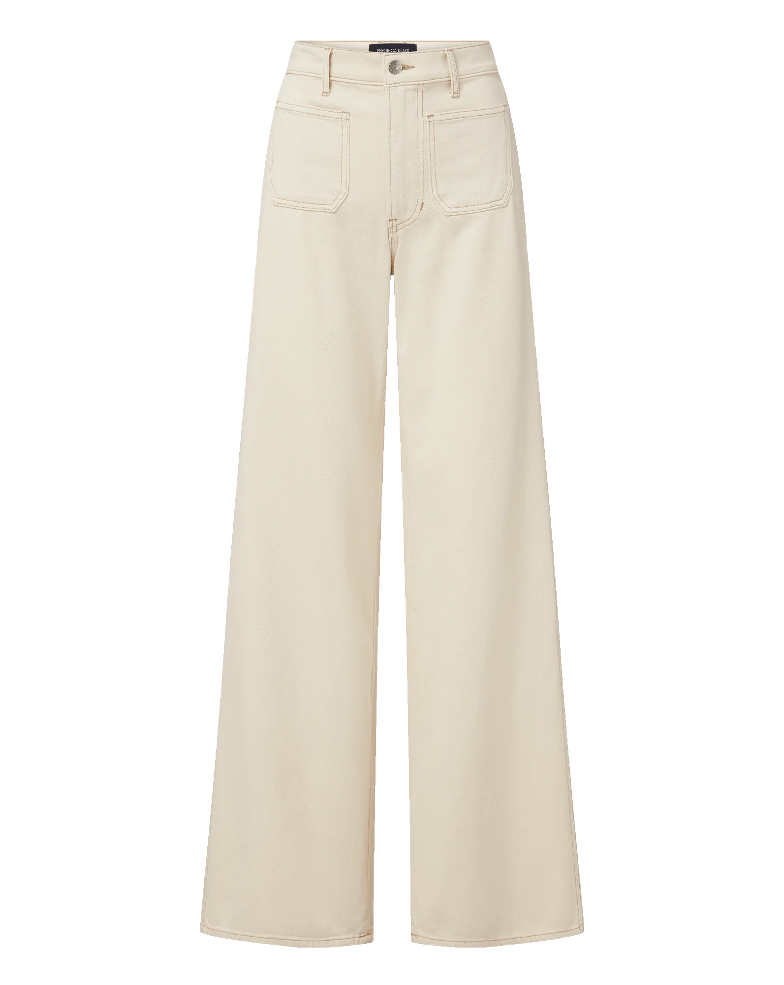 Kasey Patch-Pocket Wide-Leg Jean