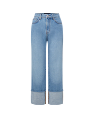 Dylan Cuffed Straight-Leg Jean