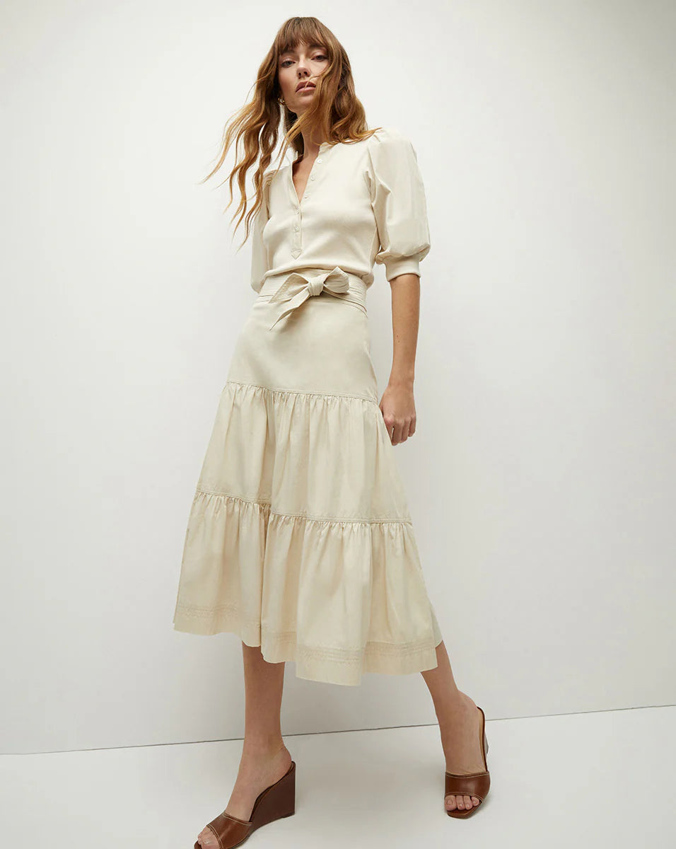 Coralee Puff-Sleeve Tee