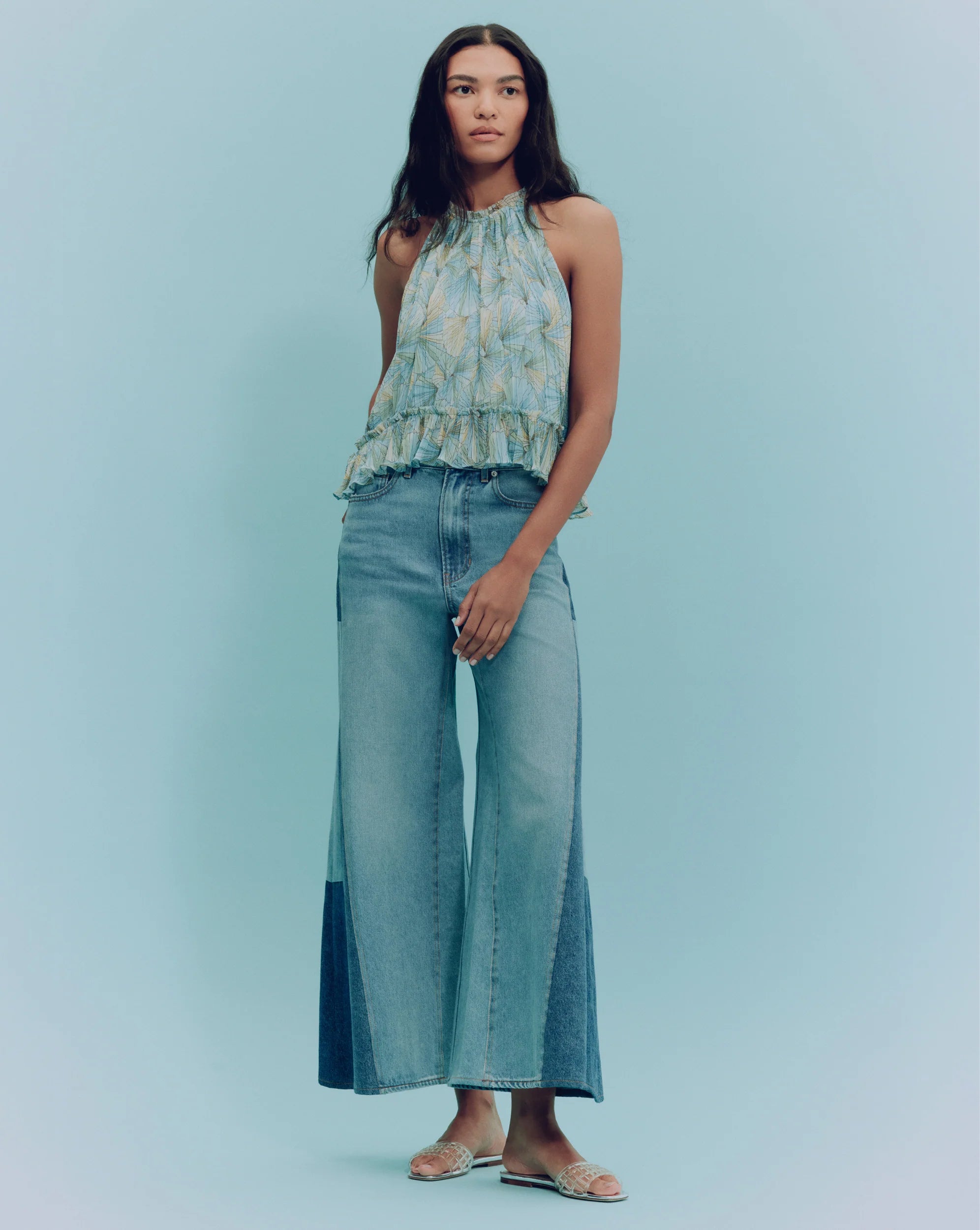 Renee Pleated Halter Top