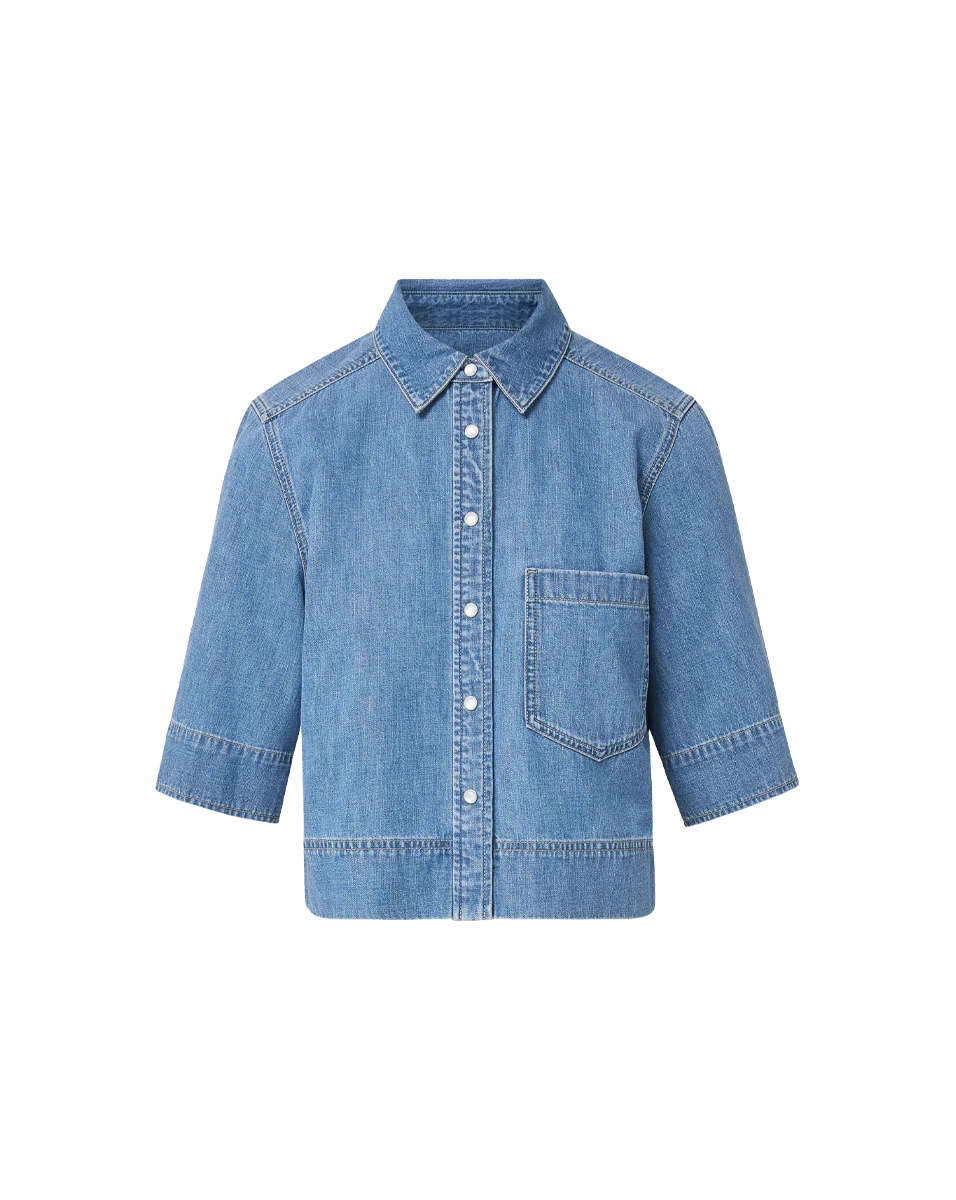 Spruce Denim Button-Down Shirt