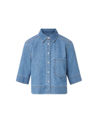 Spruce Denim Button-Down Shirt
