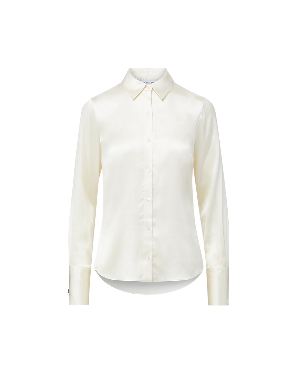 Monique Silk Button-Down Shirt