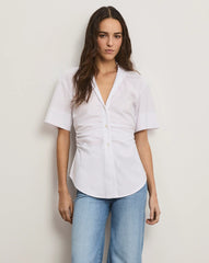 Devra Short-Sleeve Button-Down Shirt