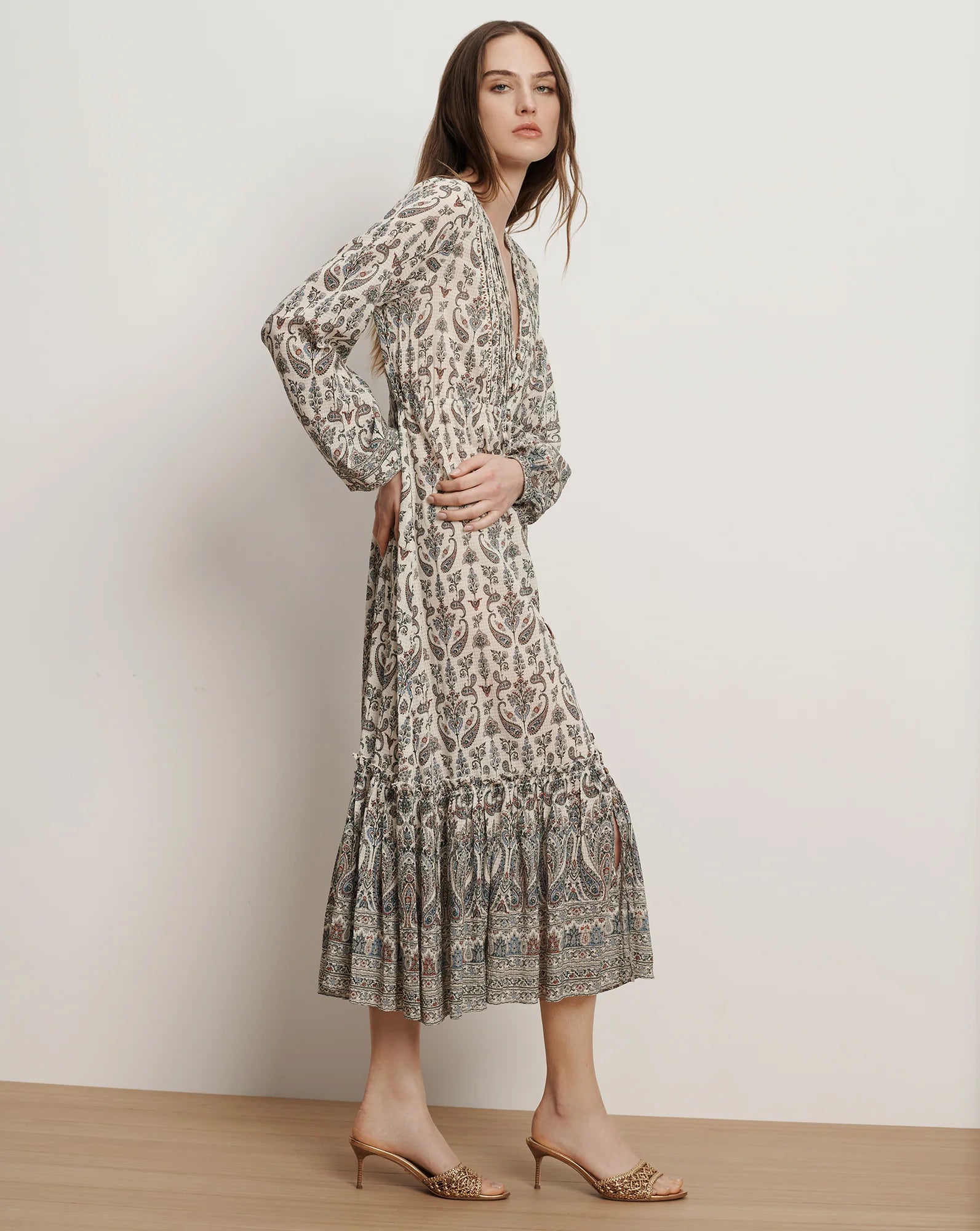 Vani Paisley Midi Dress