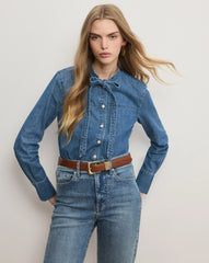 Gabby Denim Button-Down Shirt