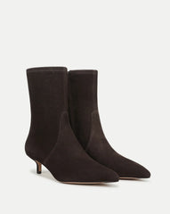 Lisa Stretch Kitten-Heel Ankle Boot