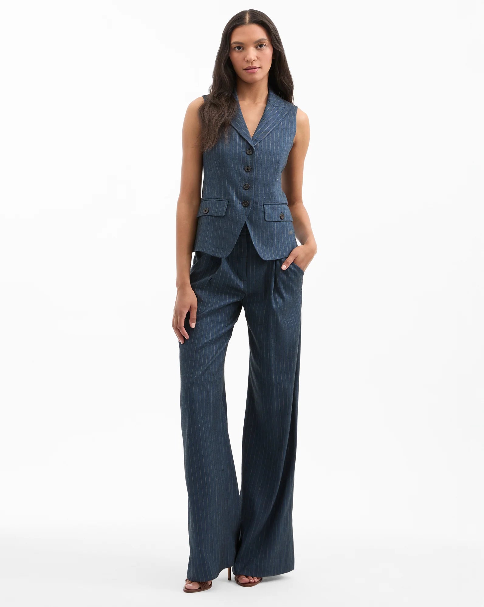 Benny Pinstripe Vest