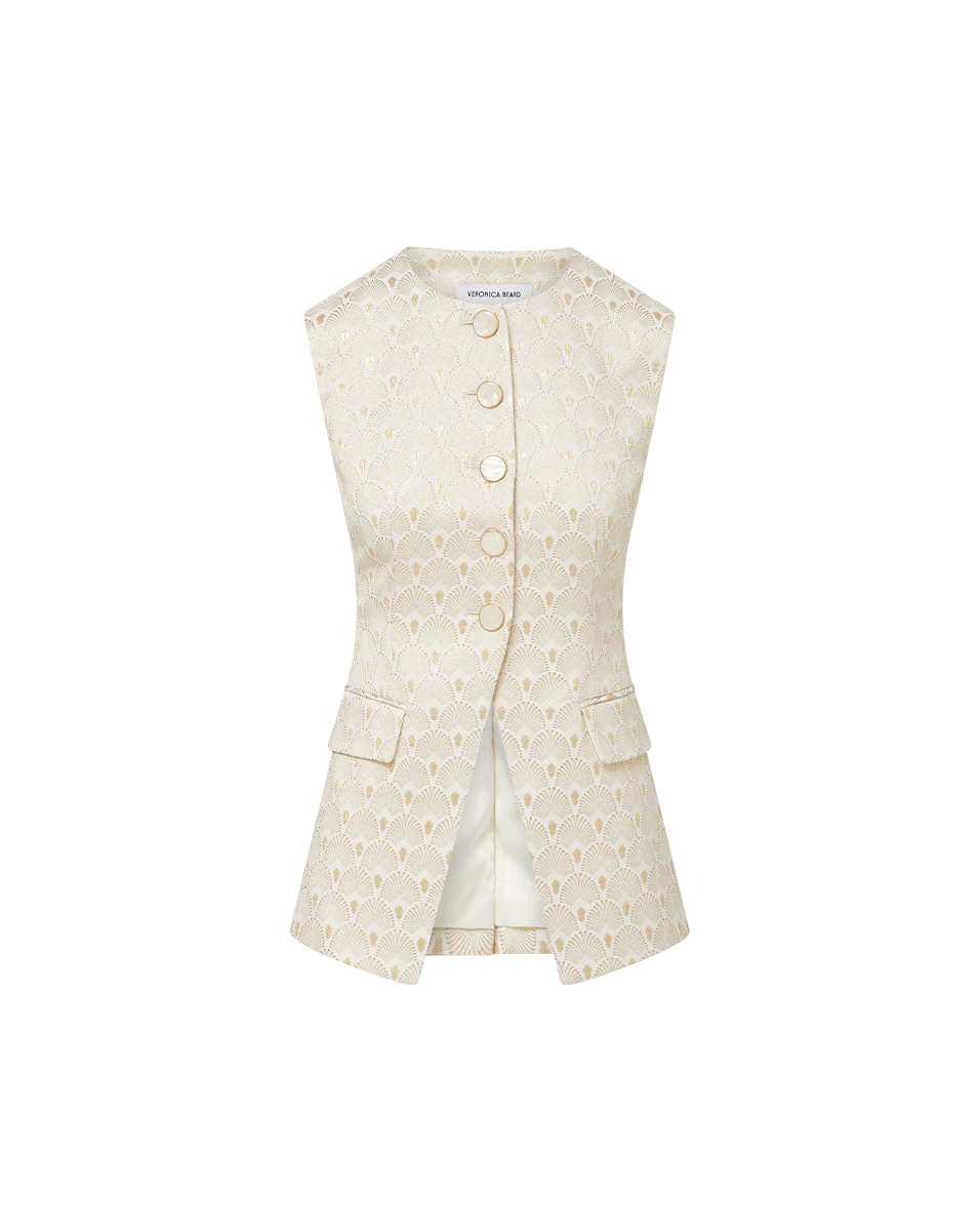 Lois Gold-Print Vest