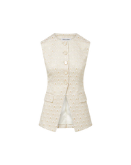 Lois Gold-Print Vest