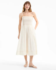 Kaela Smocked Midi Dress