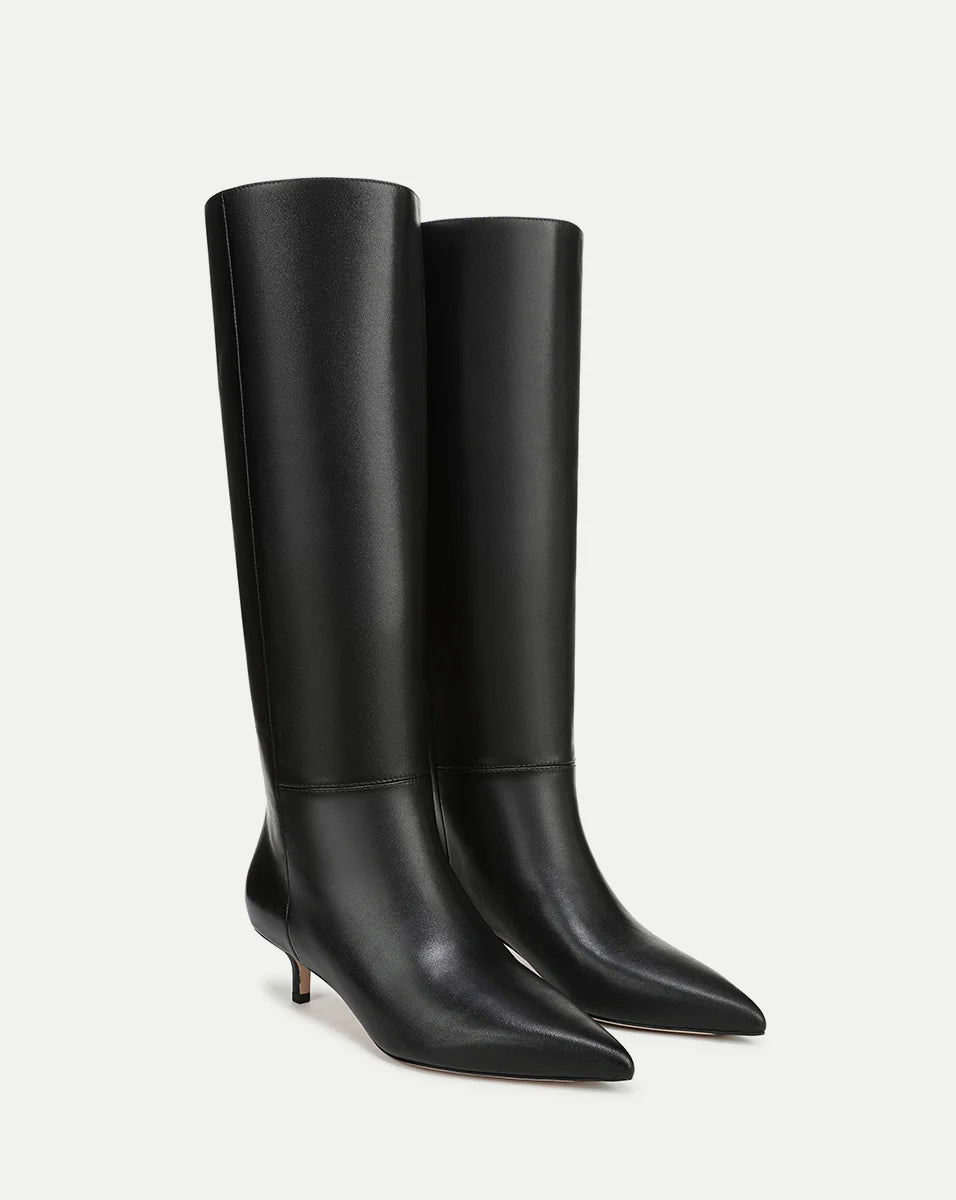 Lisa Kitten-Heel Boot | Wide-Calf