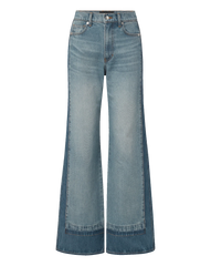 Taylor Color-Block Wide-Leg Jean