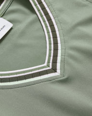 Spin Striped-Trim Tank Top
