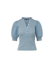 Coralee Puff-Sleeve Top