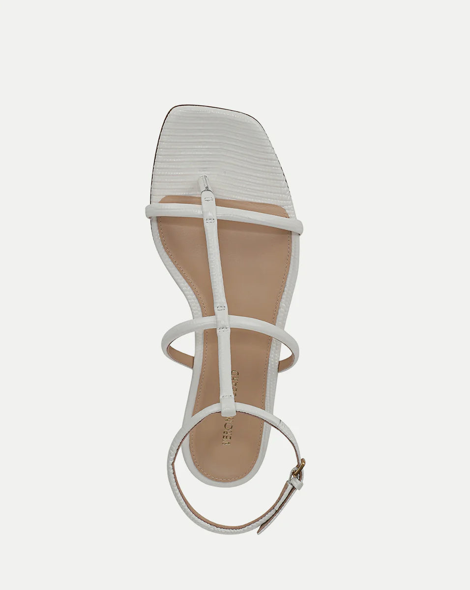 Marbella Lizard-Embossed Sandal